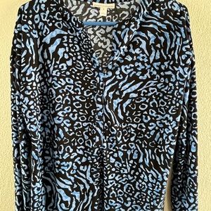 Dana Buchman, size Small, soft blue/ black